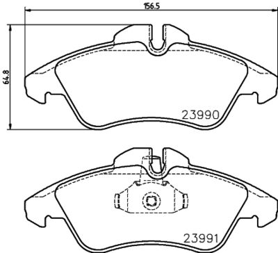 HELLA Bremsbelagsatz, Scheibenbremse (8DB 355 014-481)