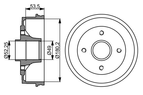 BOSCH Bremstrommel (0 986 477 061)