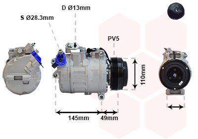 VAN WEZEL Kompressor, Klimaanlage (0600K017)