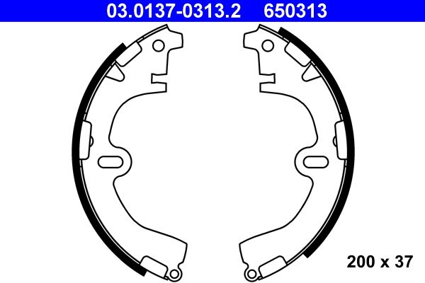 ATE Bremsbackensatz (03.0137-0313.2)