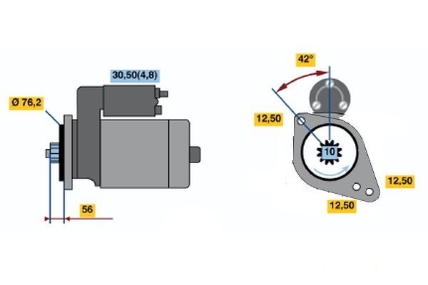 BOSCH Starter (0 001 123 012)