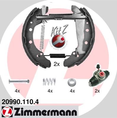 ZIMMERMANN Bremsbackensatz (20990.110.4)