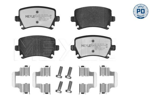 MEYLE Bremsbelagsatz, Scheibenbremse (025 239 1417/PD)