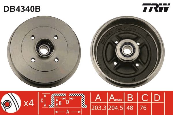 TRW Bremstrommel (DB4340B)