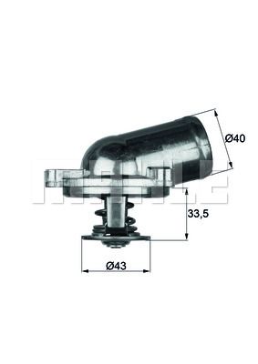 MAHLE Thermostat, Kühlmittel (TI 22 87)