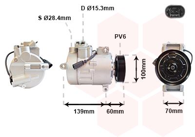 VAN WEZEL Kompressor, Klimaanlage (5800K356)