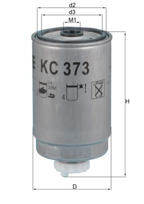 KNECHT Kraftstofffilter (KC 373)