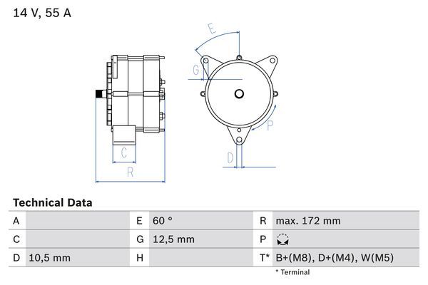 BOSCH Generator (0 986 034 260)