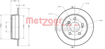 METZGER Bremsscheibe (6110150)