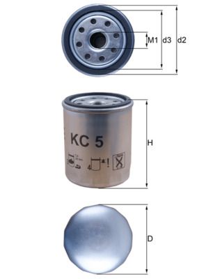 KNECHT Kraftstofffilter (KC 5)