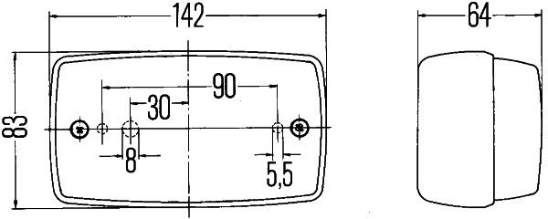 HELLA Nebelschlussleuchte (2NE 002 589-047)