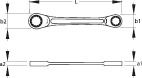 GEDORE Ratschen-Doppelringschlüssel (2306808)
