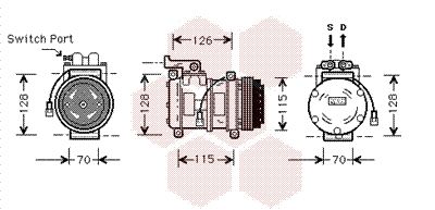 VAN WEZEL Kompressor, Klimaanlage (0200K027)