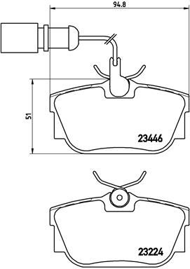 BREMBO Bremsbelagsatz, Scheibenbremse (P 85 059)