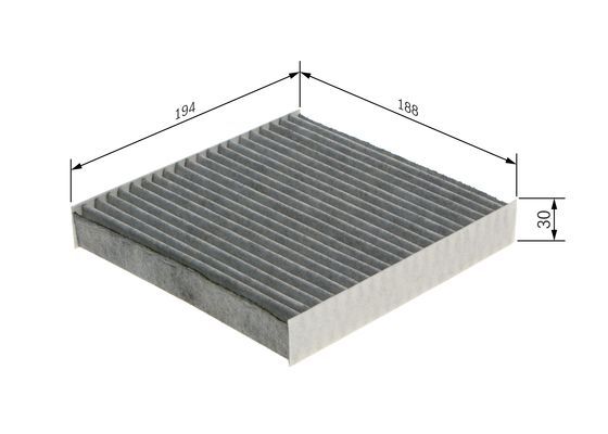 BOSCH Filter, Innenraumluft (1 987 435 589)