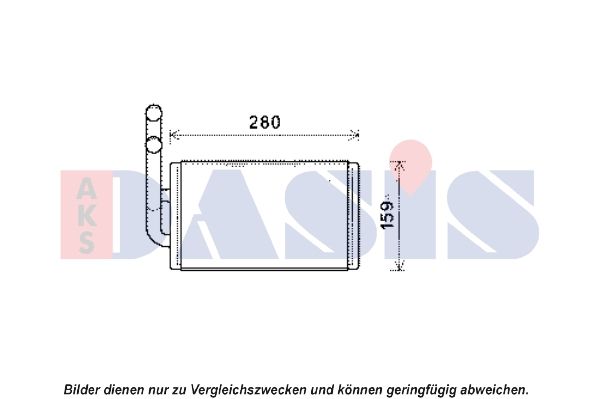 AKS DASIS Wärmetauscher, Innenraumheizung (159019N) Thumbnail