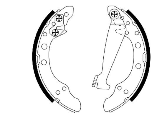 TEXTAR Bremsbackensatz (91044700)