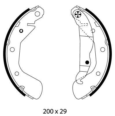 TEXTAR Bremsbackensatz (91058100)