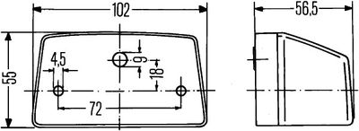 HELLA Kennzeichenleuchte (2KA 003 389-061)