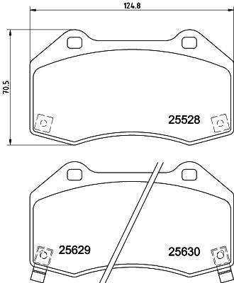 HELLA Bremsbelagsatz, Scheibenbremse (8DB 355 025-871)