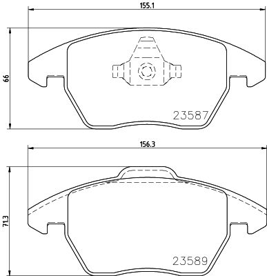 HELLA Bremsbelagsatz, Scheibenbremse (8DB 355 014-511)