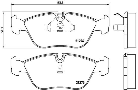 BREMBO Bremsbelagsatz, Scheibenbremse (P 86 013)