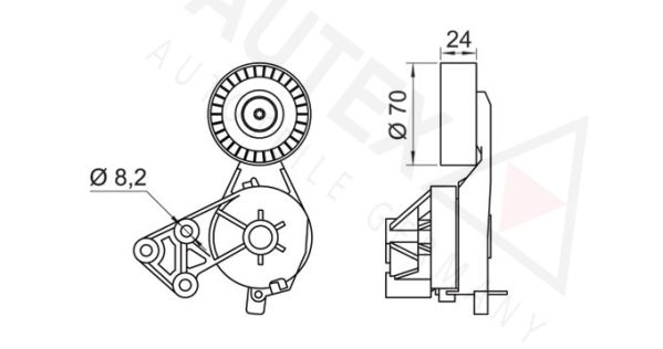 AUTEX Riemenspanner, Keilrippenriemen (601862)