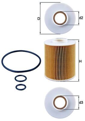 KNECHT Ölfilter (OX 163/4D)