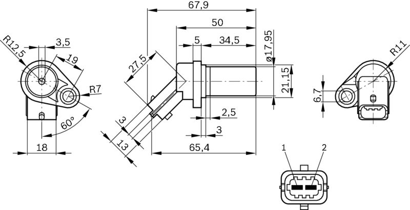 BOSCH Impulsgeber, Kurbelwelle (0 261 210 151)