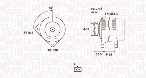 MAGNETI MARELLI Generator (063731627010)