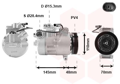 VAN WEZEL Kompressor, Klimaanlage (0600K317)