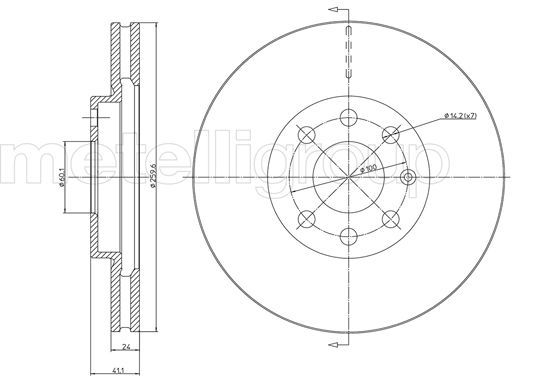 CIFAM Bremsscheibe (800-604C)