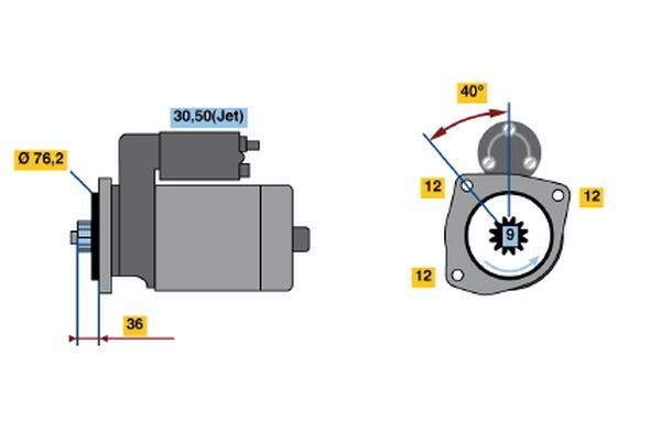 BOSCH Starter (0 001 125 035)