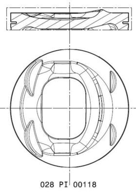 MAHLE Kolben (028 PI 00118 002)