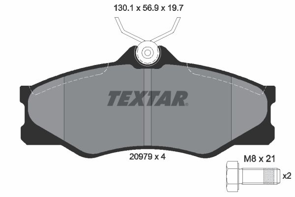 TEXTAR Bremsbelagsatz, Scheibenbremse (2097904)