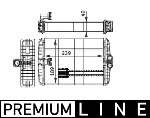 MAHLE Wärmetauscher, Innenraumheizung (AH 110 000P) Thumbnail