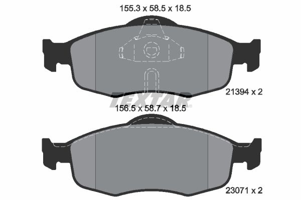 TEXTAR Bremsbelagsatz, Scheibenbremse (2139408)