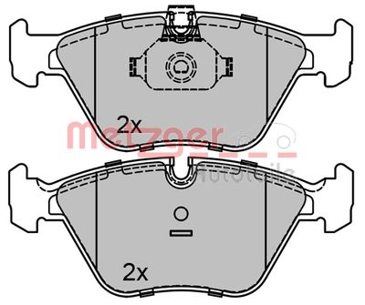 METZGER Bremsbelagsatz, Scheibenbremse (1170128)
