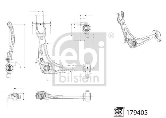 FEBI BILSTEIN Lenker, Radaufhängung (179405)