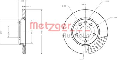 METZGER Bremsscheibe (6110096)