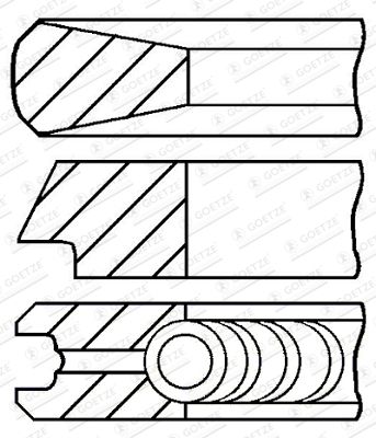 GOETZE ENGINE Kolbenringsatz (08-424000-00)