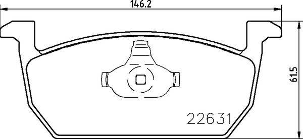 BREMBO Bremsbelagsatz, Scheibenbremse (P 85 167)