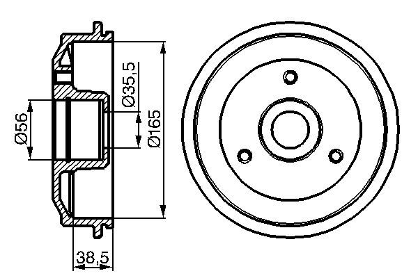 BOSCH Bremstrommel (0 986 477 118)