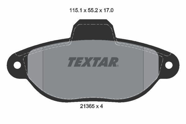 TEXTAR Bremsbelagsatz, Scheibenbremse (2136502)