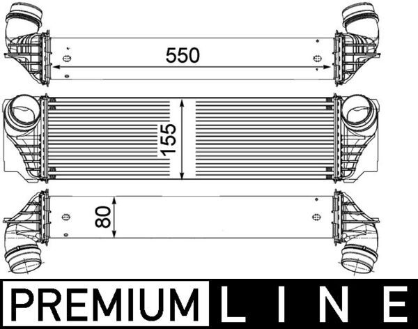 MAHLE Ladeluftkühler (CI 183 000P)