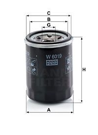 MANN-FILTER Ölfilter (W 6019)