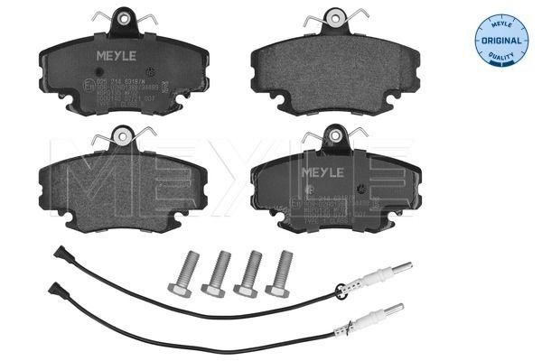 MEYLE Bremsbelagsatz, Scheibenbremse (025 214 6318/W)