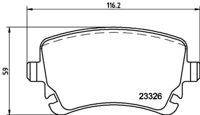 HELLA Bremsbelagsatz, Scheibenbremse (8DB 355 010-971)