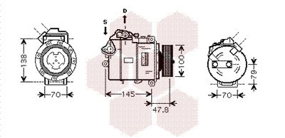 VAN WEZEL Kompressor, Klimaanlage (0600K331)