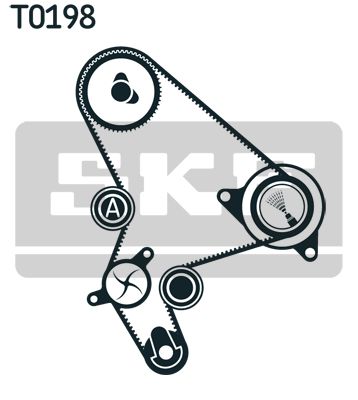 SKF Wasserpumpe + Zahnriemensatz (VKMC 03266)